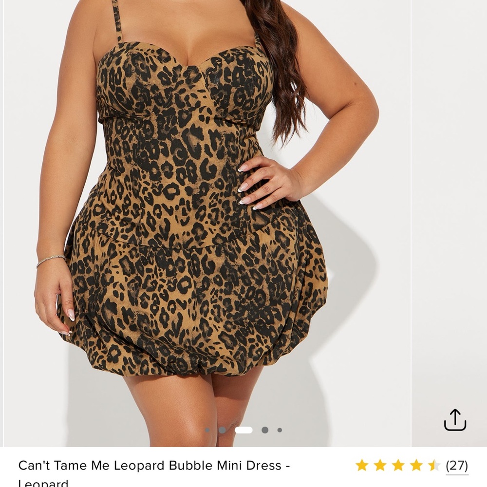 Fashion Nova Animal Print Dress